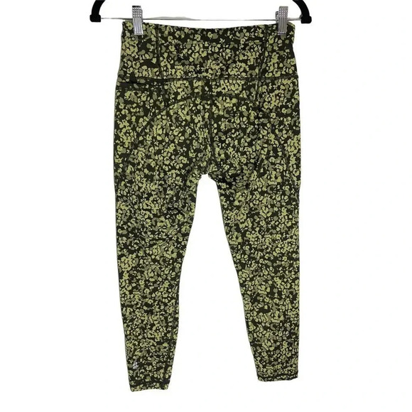 Sweaty Betty Power Pocket 7/8 Leggings Green Undercover Floral-sz Small - Picture 2 of 8
